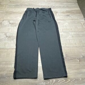 Nike Therma-FIT Sweatpants Mens XL Gray Fleece Lined Zipper Pockets Athletic